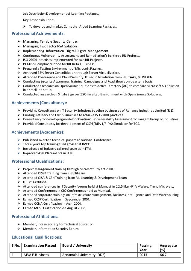 cv of it