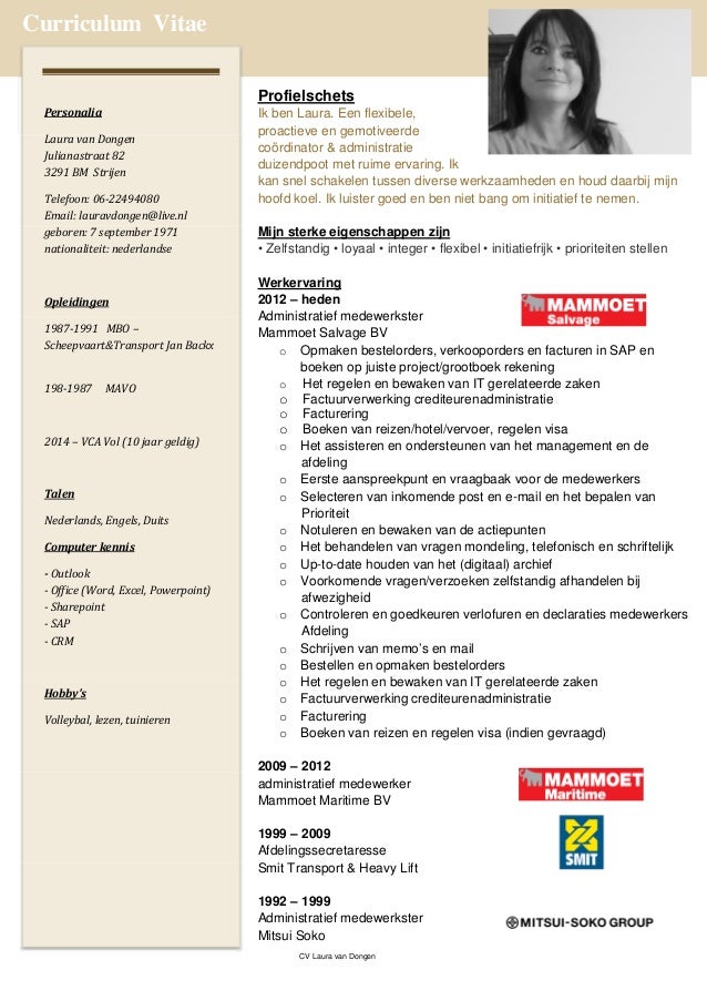 Cv laura van dongen