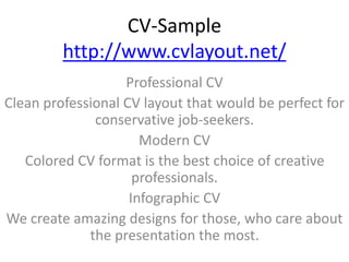 CV-Sample | PPTX