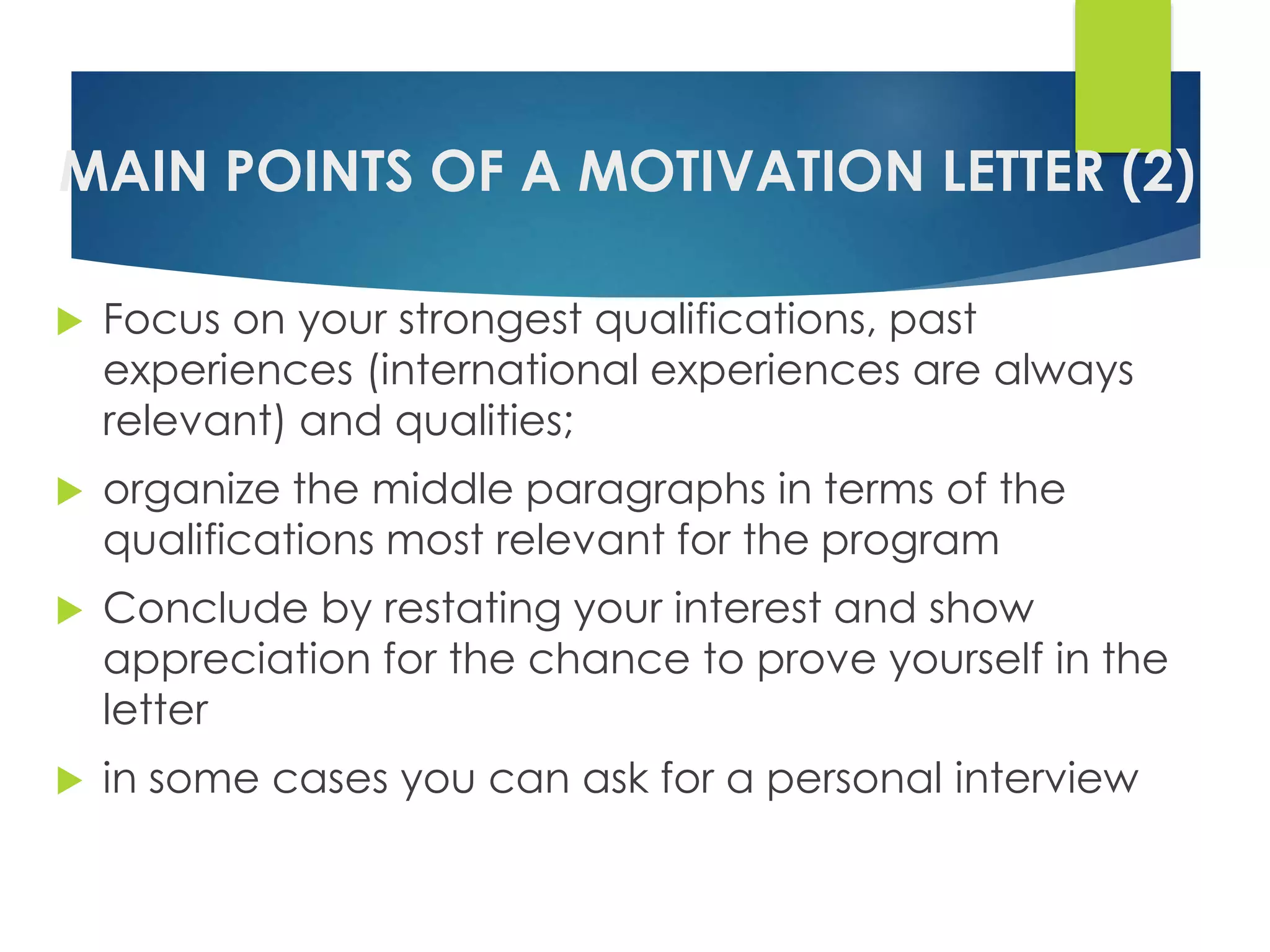 CV- Resume-Letter of motivation | PPTX | Resume Writing and Advice ...