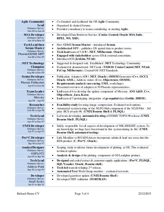 scrum master resume