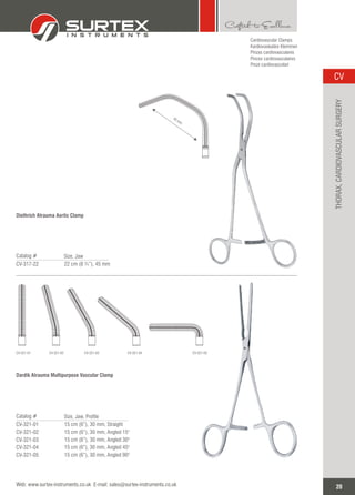 Cardiac Instrument CARDIOVASCULAR INSTRUMENTS CATALOGUE | PDF