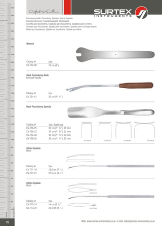 Fasciotomy Instrument CARDIOVASCULAR INSTRUMENTS CATALOGUE | PDF