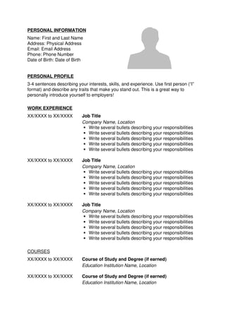 Experence cv civil forman for construction - Experence Cv Civil Forman For Construction 1 320