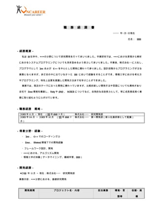 Mẫu Cv Tiếng Nhật Cho Lập Trinh Vien