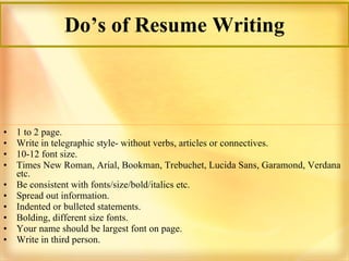 Cv Writting | PPT