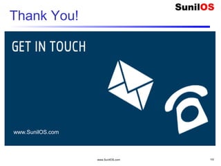 Thank You!
www.SunilOS.com 102
www.SunilOS.com
 