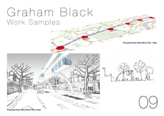 Graham Black
Work Samples

                                      Proposed East West Mono Rail - Map




Proposed East West Mono Rail visual
                                                     09
 