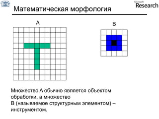 Distance TransformДля каждого пикселя вычисляется расстояние до ближайшего пикселя края