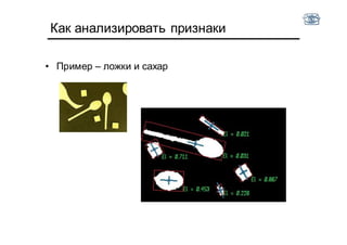 Как анализировать признаки
• Пример – ложки и сахар
 