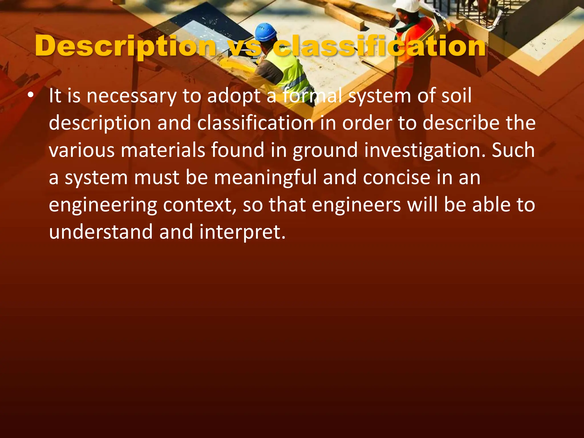 Soil Classification. identify different types of soils | PPTX | Geology ...