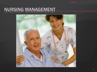 NURSING MANAGEMENT
11/28/2016
21
 