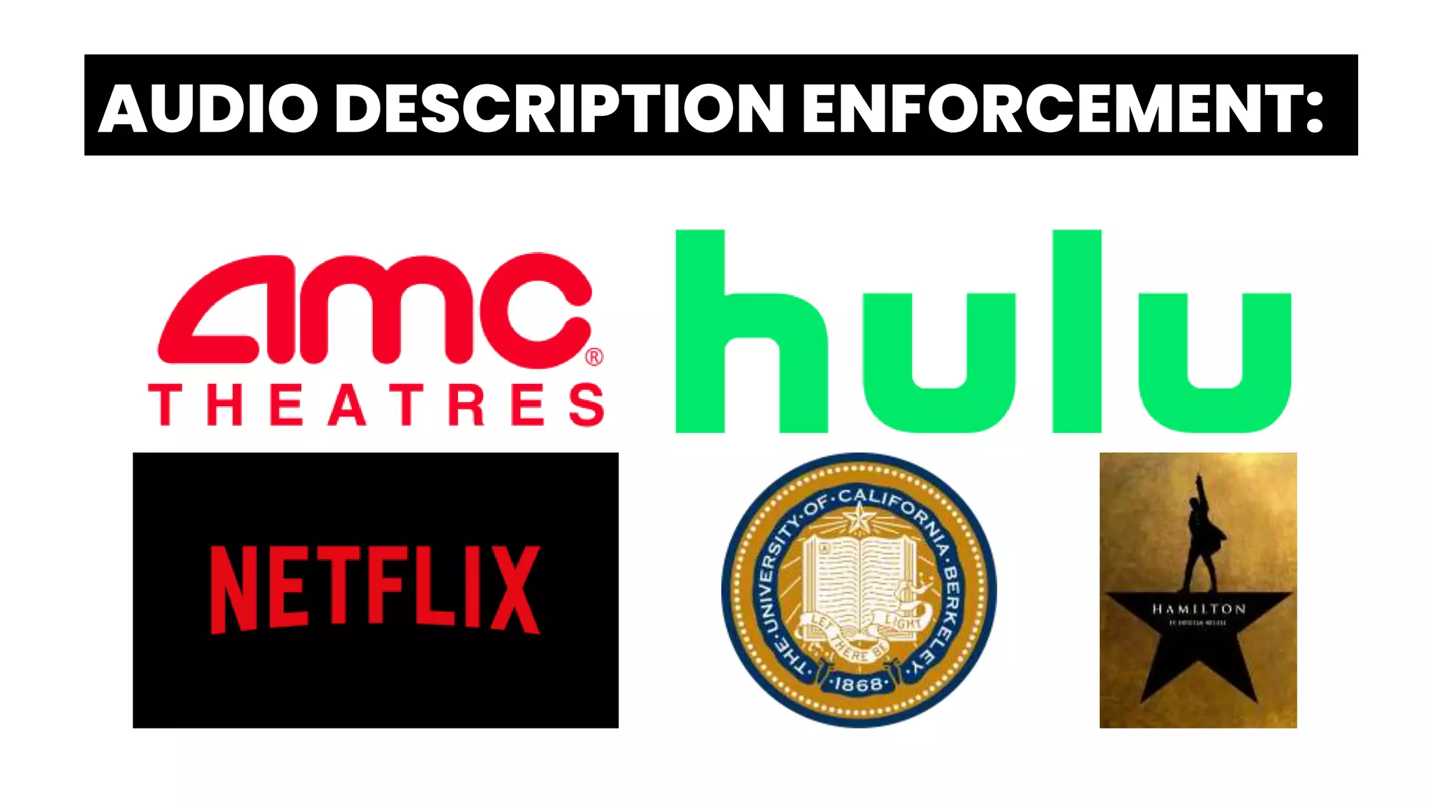 AUDIO DESCRIPTION ENFORCEMENT:.
 