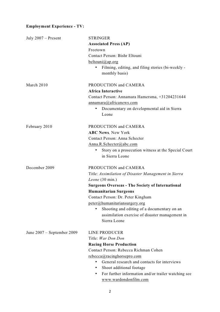 resume resume contact