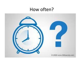 How often?
 