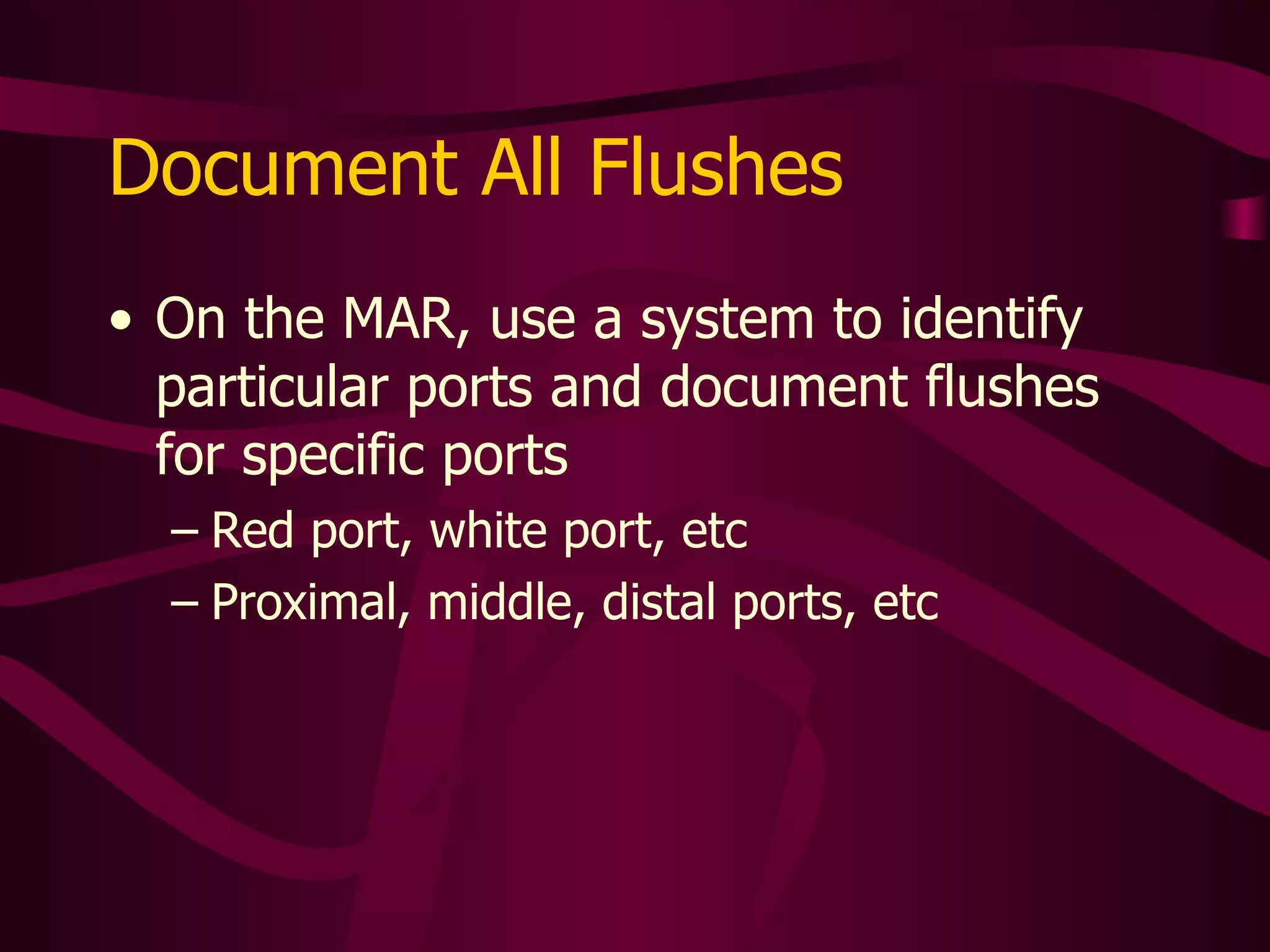 Syringe Size and Flush Pressure Manufacturer recommendations 25 psi max.; 10 ml. syringes only Source: Unknown 