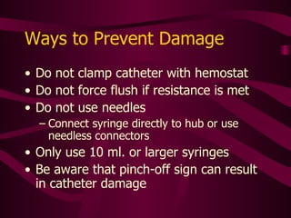 Occlusion Mechanical External or internal Non Thrombotic Precipitate, lipid accumulation Thrombotic Intraluminal clot Partial or total fibrin sheath Mural thrombus Fibrin tail Graphics showing different kinds of occlusions follow 