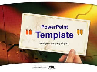 PowerPoint Template Add your company slogan www.themegallery.com