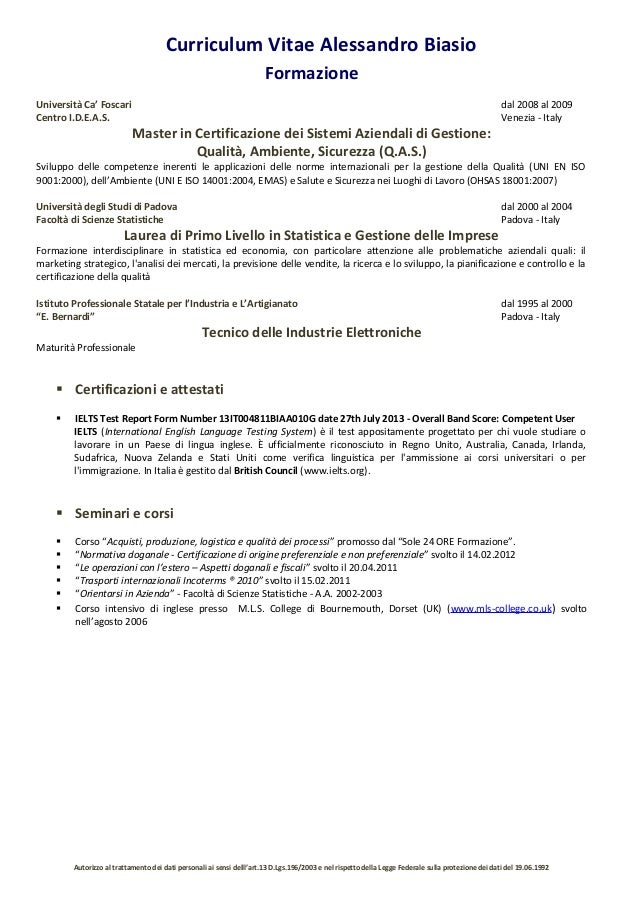 Curriculum vitae irlandese 08 image