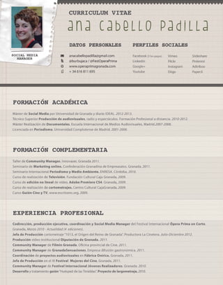 CV Ana Cabello Padilla