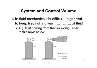 Control Volume Analysis 1 - Fluid Kinematics | PDF