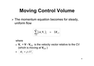 Control Volume Analysis 2 - Fluid Kinematics | PDF