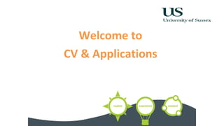 Welcome to
CV & Applications
 