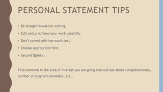 Cv and personal statement2