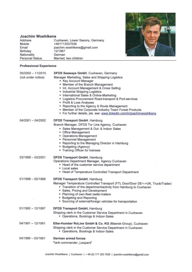 Online-CV & Reference letter