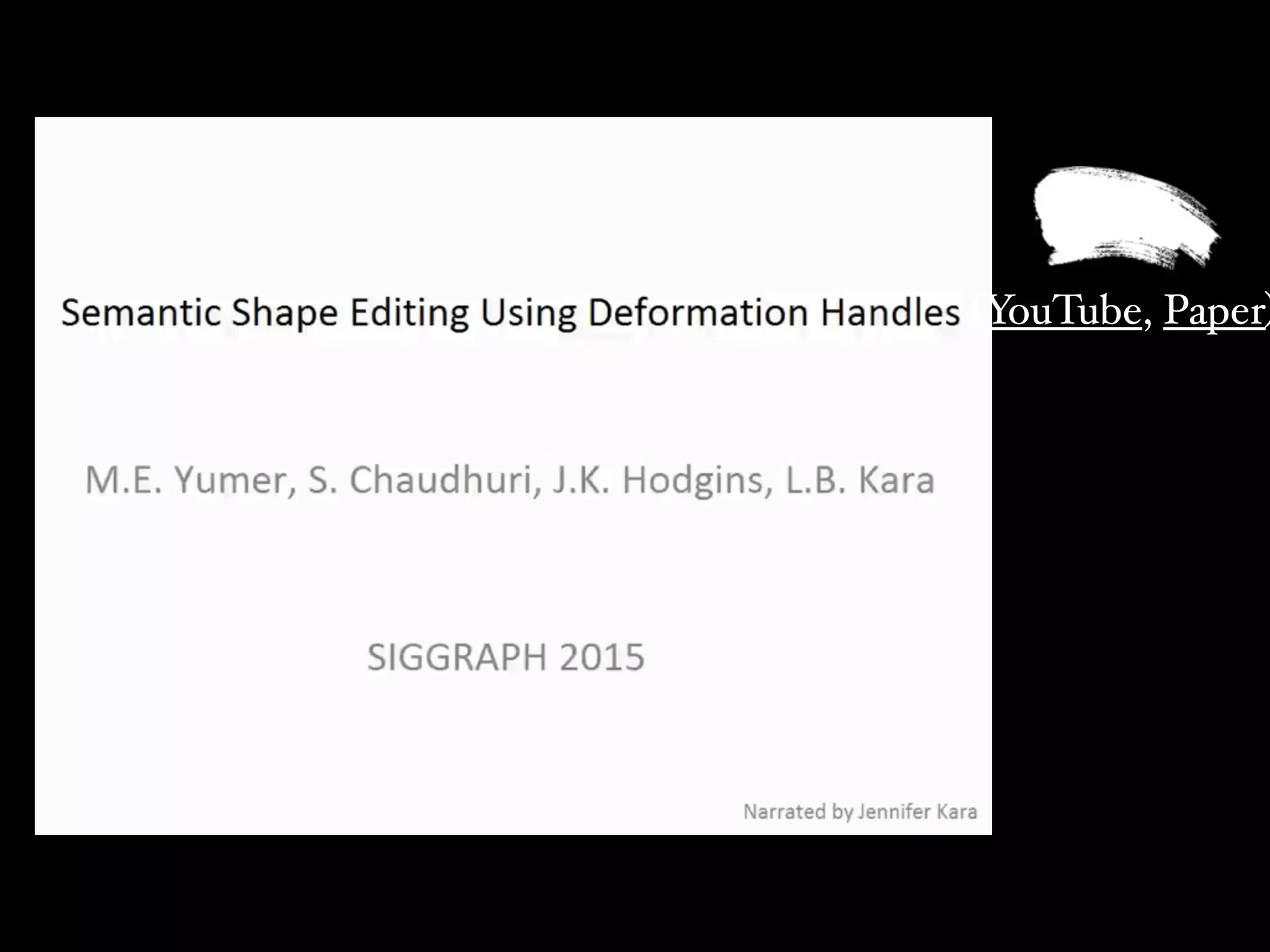 Creative AI > a “brush” > rapid experimentation
(YouTube, Paper)
 