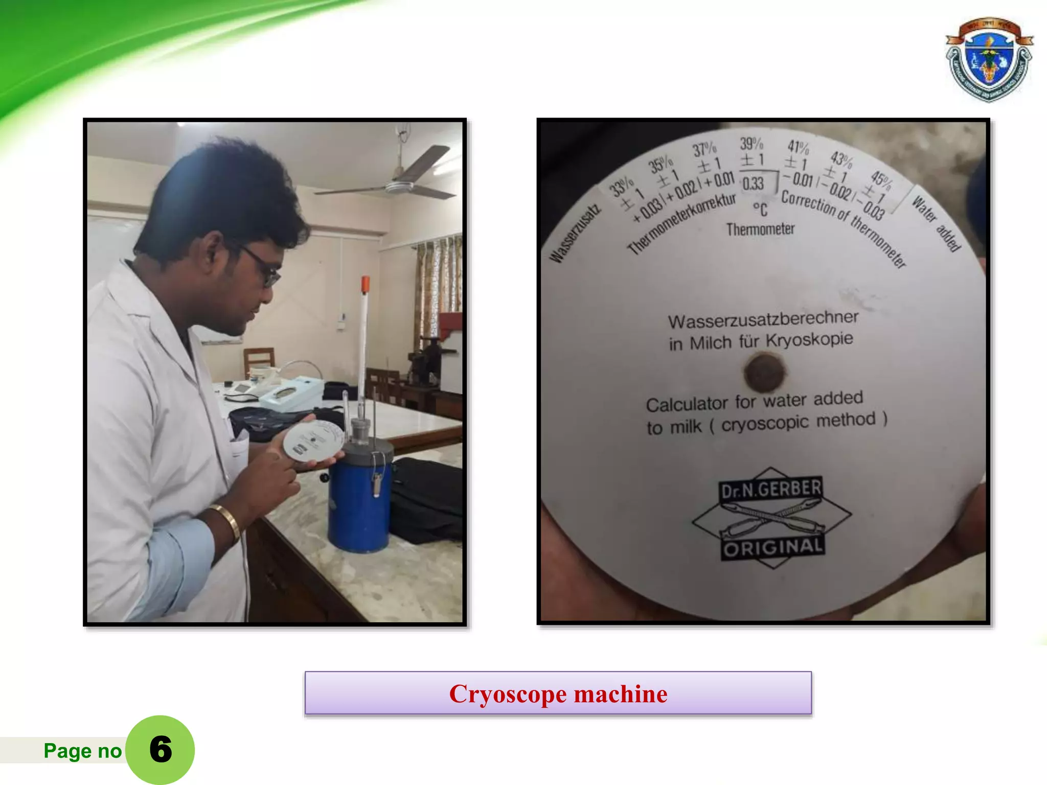 Page no
Cryoscope machine
6
 