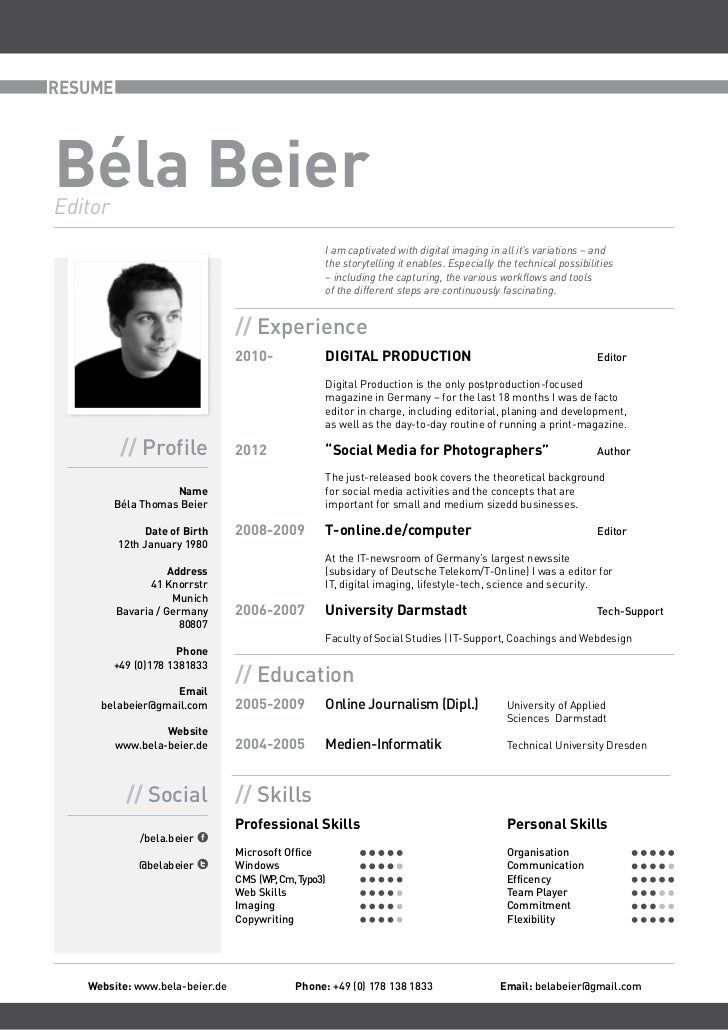 Curriculum Vitae Bela Beier (english)