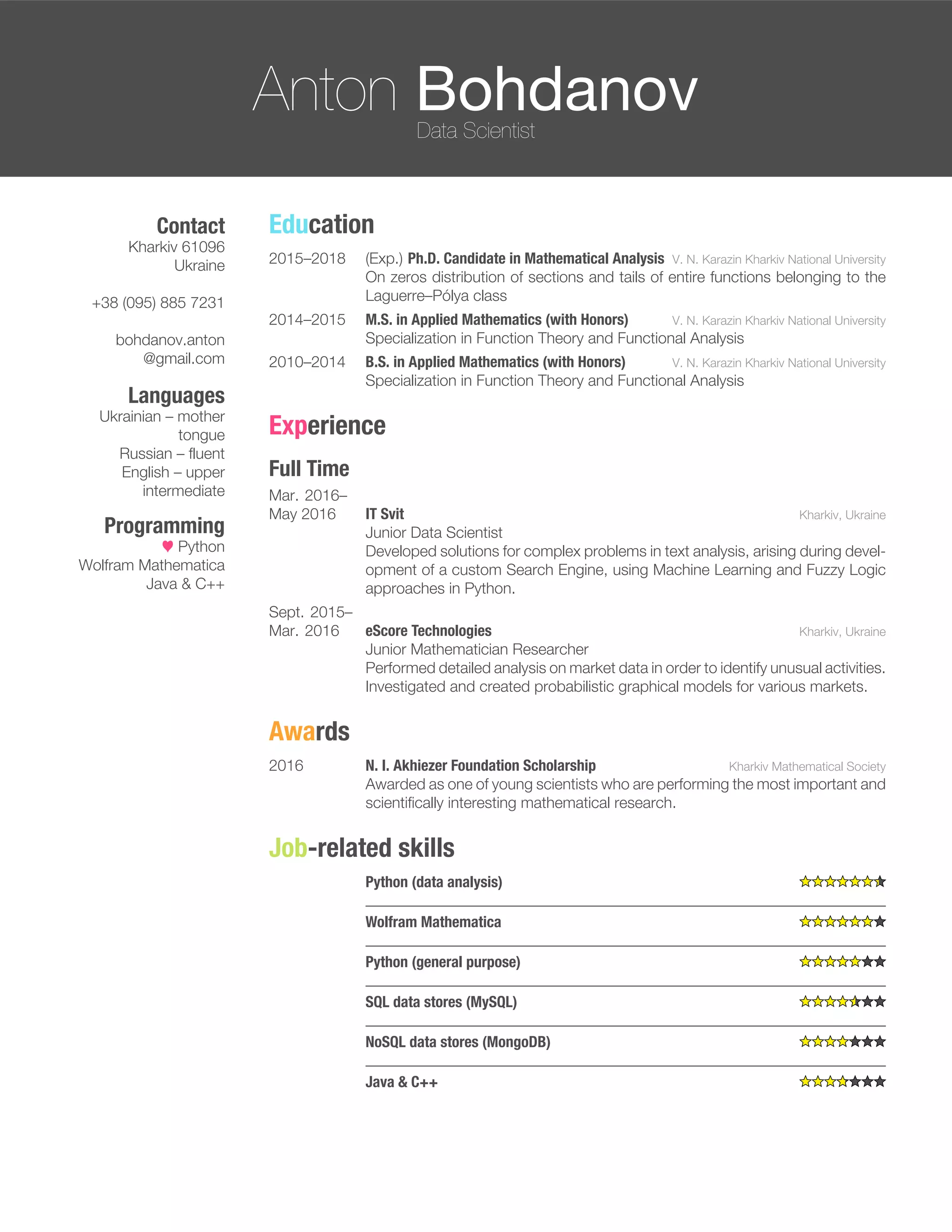 CV PDF Cv pdf