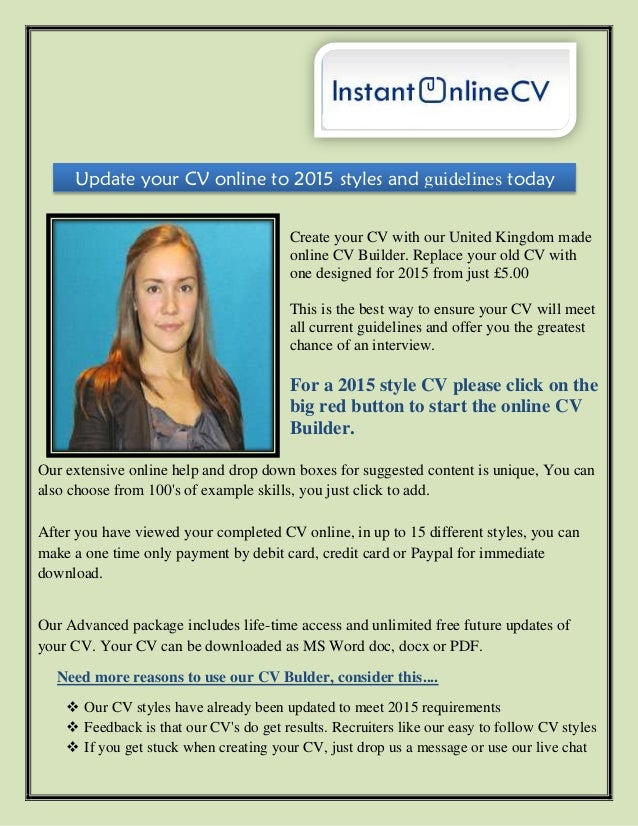 cv builder online online cv builder free