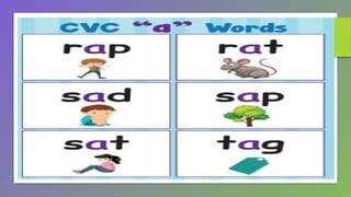 INITIAL CVC READING MATERIALS FOR GRADE 1 | PPTX