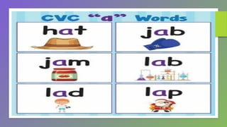 INITIAL CVC READING MATERIALS FOR GRADE 1 | PPTX