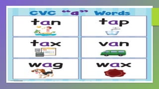 INITIAL CVC READING MATERIALS FOR GRADE 1 | PPTX