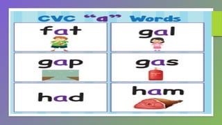 INITIAL CVC READING MATERIALS FOR GRADE 1 | PPTX