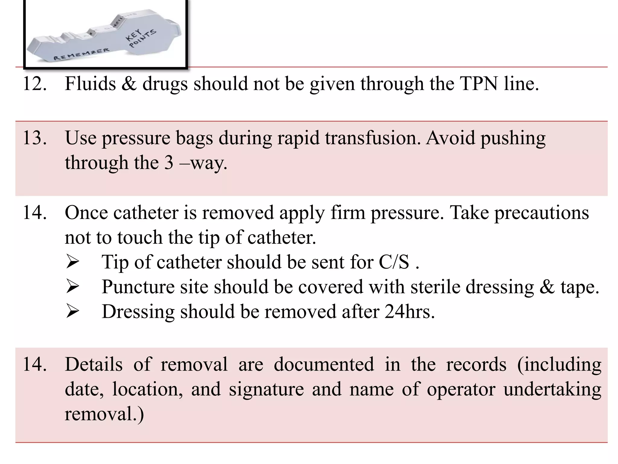 Central Venous Catheter Care- A Nursing skill | PDF