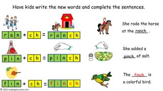 Sentences With Rode CVC ch.pdfHow to Introduce the ch Consonant Digraph to Kids | PDF