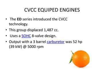 COMPOUND VORTEX CONTROLLED COMBUSTION (CVCC) | PPTX