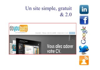 Un site simple, gratuit
                 & 2.0
 