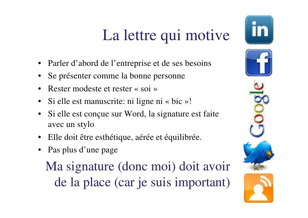 CV et lettre de motivation: ce qui a changé en 2011