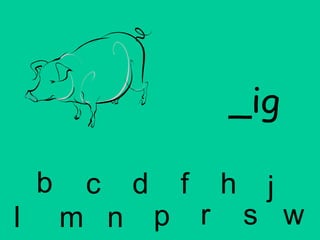 _ig b c d f h j l m n p r s w 