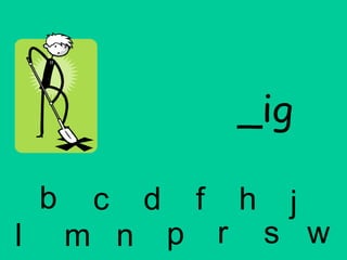 _ig b c d f h j l m n p r s w 