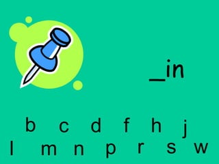 _in b c d f h j l m n p r s w 