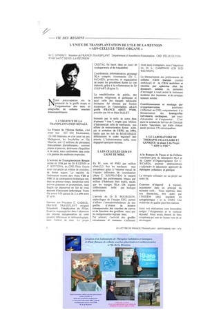 Prelevement de cellules souches placentaires
CD34  (CCR5+ ?)
aprés une césarienne programmée
ce mercredi 3 decembre 2008 à 15h 06
à la Maternite niveau 4 du CHR
Ile de la Reunion
Création d'un Laboratoire de Thérapies Cellulaires et Géniques
et d'une Banque de cellules souches placentaires et embryonnaires
à l'Ile de La Réunion.
http://www.chikungunya.net/_epidemie/00002a4b.htm
VISITE DE L’I-STEM
ET DE L4ETABLISSEMENT DE THERAPIE
GENIQUE ET CELLULAIRE D’ EVRY
 