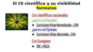 El Cv Cient fico Y Su Visibilidad Formatos Gesti n Y Difusi n En el-cv-cient-fico-y-su-visibilidad-formatos-gesti-n-y-difusi-n-en