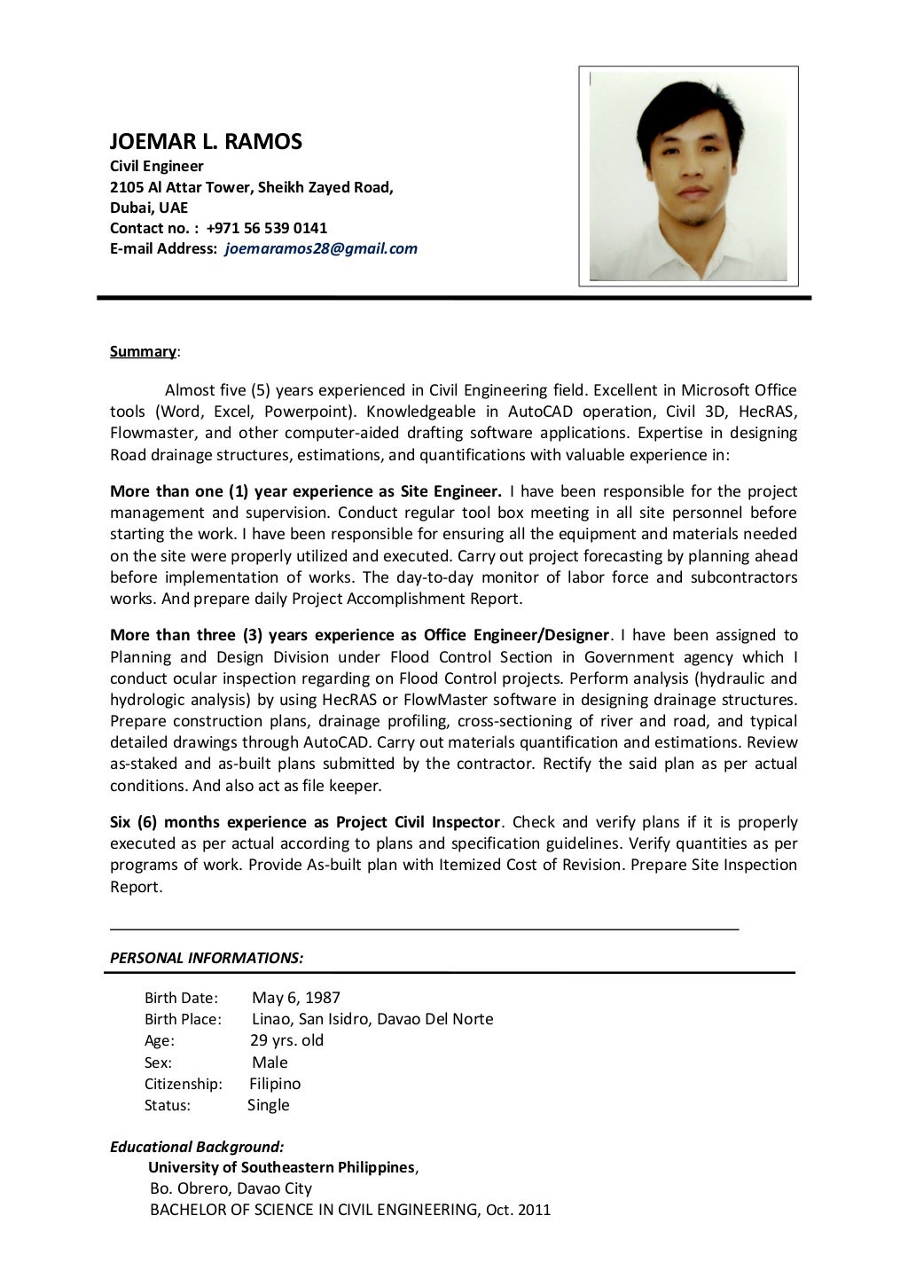 CV_CIVIL ENGINEER_JOEMAR