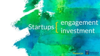 Startups
engagement
investment{
Prepared for
 